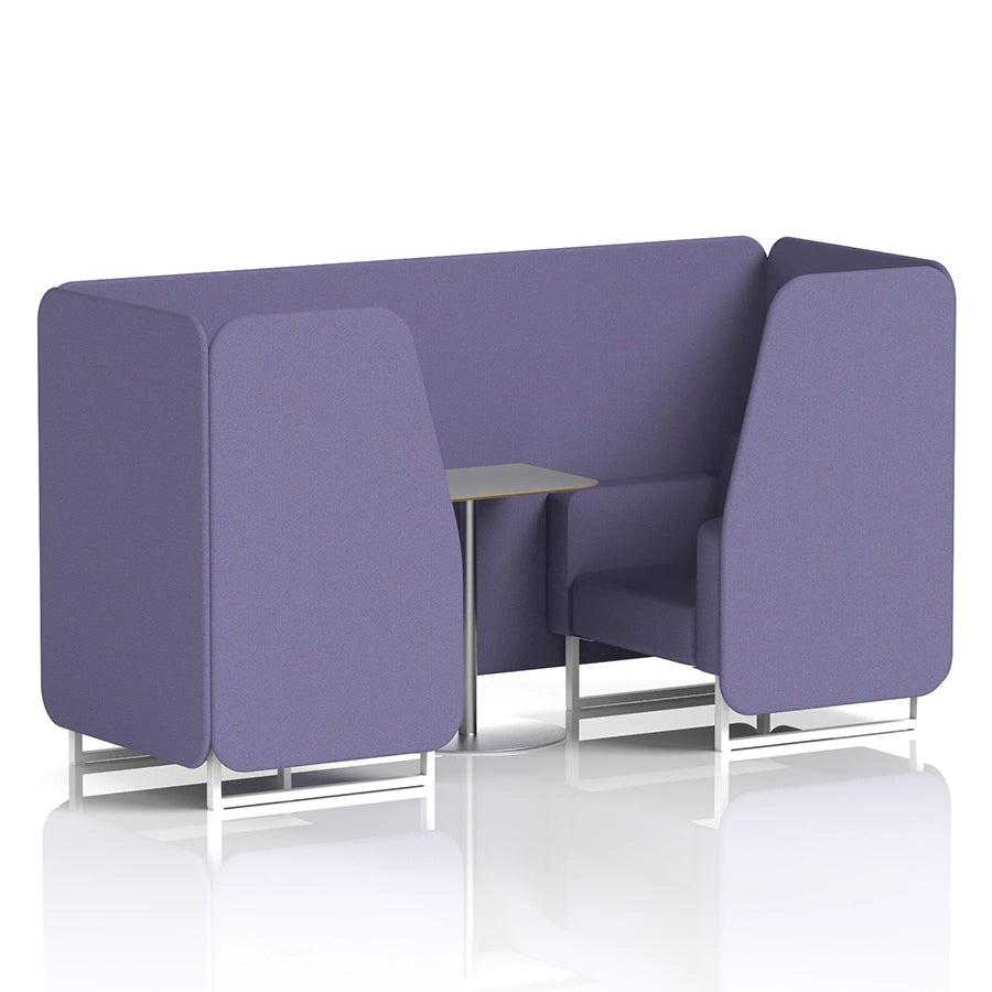 Brixworth Booth in Single Tone - 2 Seater with Grey Table