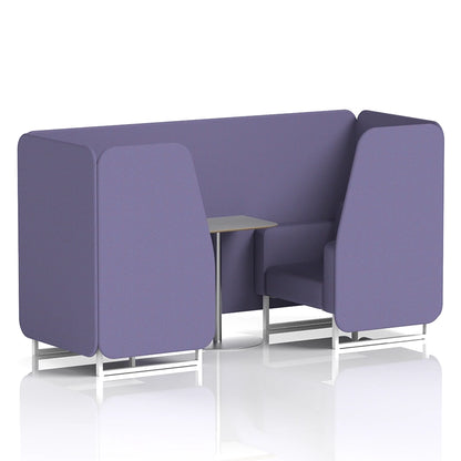 Brixworth Booth in Single Tone - 2 Seater with Grey Table
