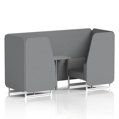 Brixworth Booth in Single Tone - 2 Seater with Grey Table