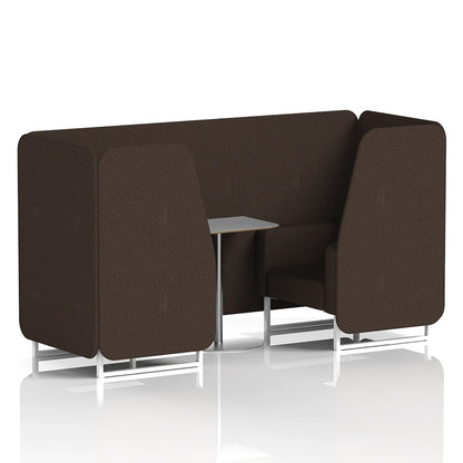 Brixworth Booth in Single Tone - 2 Seater with Grey Table