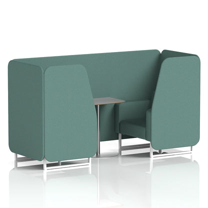Brixworth Booth in Single Tone - 2 Seater with Grey Table