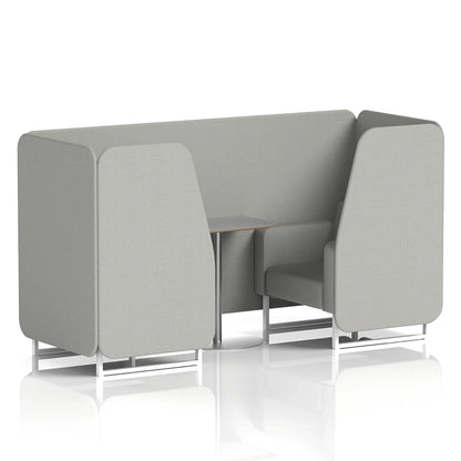 Brixworth Booth in Single Tone - 2 Seater with Grey Table