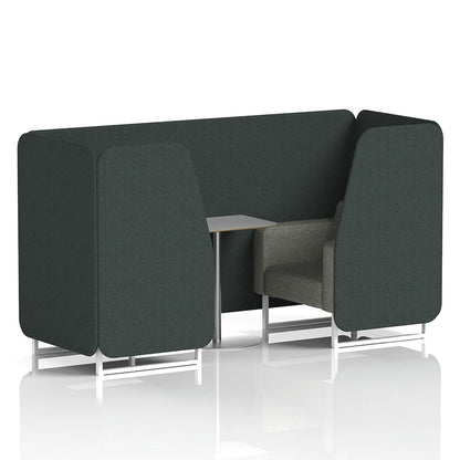 Brixworth Booth in Two Tone - 2 Seater with Grey Table