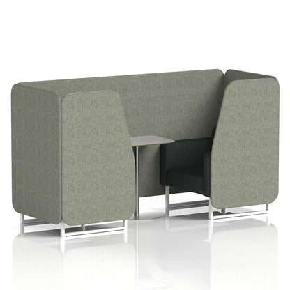 Brixworth Booth in Two Tone - 2 Seater with Grey Table