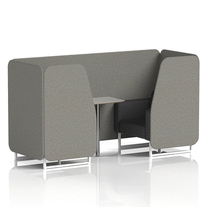 Brixworth Booth in Two Tone - 2 Seater with Grey Table