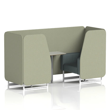 Brixworth Booth in Two Tone - 2 Seater with Grey Table