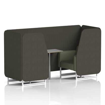 Brixworth Booth in Two Tone - 2 Seater with Grey Table
