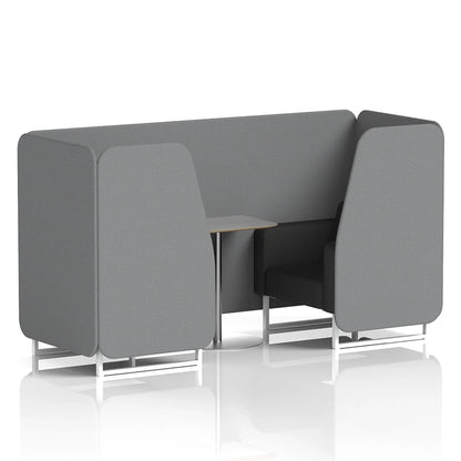 Brixworth Booth in Two Tone - 2 Seater with Grey Table