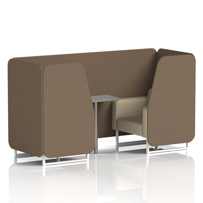 Brixworth Booth in Two Tone - 2 Seater with Grey Table