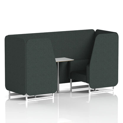 Brixworth Booth in Single Tone - 2 Seater with White Table
