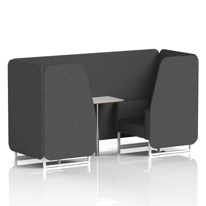 Brixworth Booth in Single Tone - 2 Seater with White Table