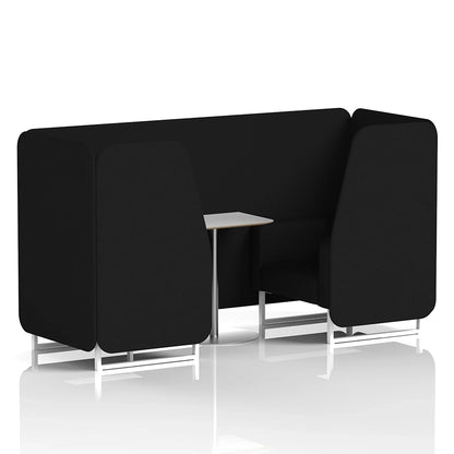 Brixworth Booth in Single Tone - 2 Seater with White Table