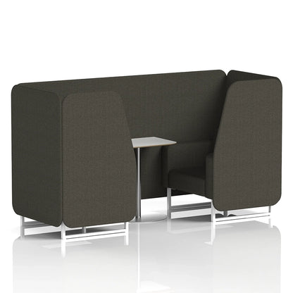 Brixworth Booth in Single Tone - 2 Seater with White Table