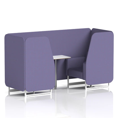 Brixworth Booth in Single Tone - 2 Seater with White Table