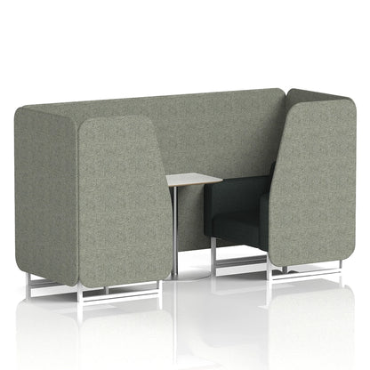 Brixworth Booth in Two Tone - 2 Seater with White Table