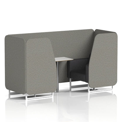 Brixworth Booth in Two Tone - 2 Seater with White Table