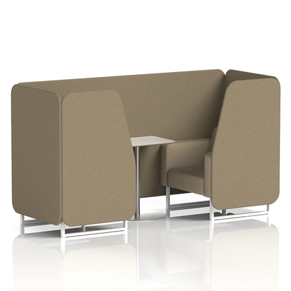 Brixworth Booth in Two Tone - 2 Seater with White Table
