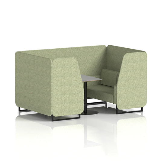 Brixworth Booth in Single Tone - 4 Seater with Grey Table