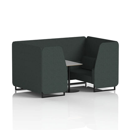 Brixworth Booth in Single Tone - 4 Seater with Grey Table