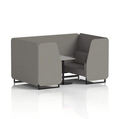 Brixworth Booth in Single Tone - 4 Seater with Grey Table