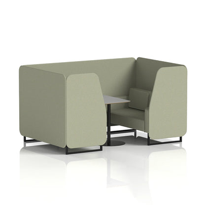 Brixworth Booth in Single Tone - 4 Seater with Grey Table