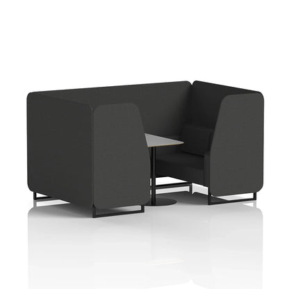 Brixworth Booth in Single Tone - 4 Seater with Grey Table