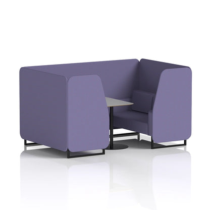 Brixworth Booth in Single Tone - 4 Seater with Grey Table