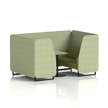 Brixworth Booth in Two Tone - 4 Seater with Grey Table