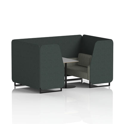 Brixworth Booth in Two Tone - 4 Seater with Grey Table