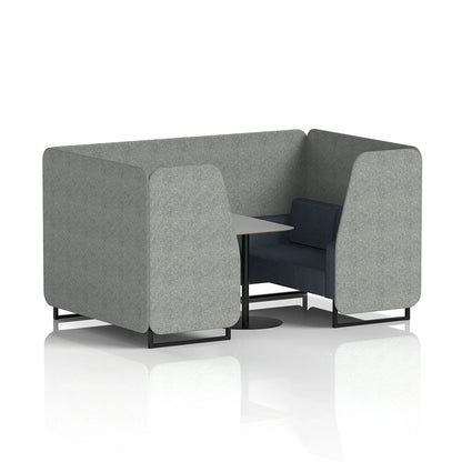 Brixworth Booth in Two Tone - 4 Seater with Grey Table
