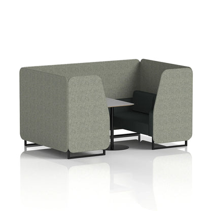 Brixworth Booth in Two Tone - 4 Seater with Grey Table