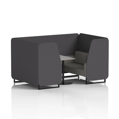 Brixworth Booth in Two Tone - 4 Seater with Grey Table