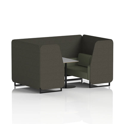 Brixworth Booth in Two Tone - 4 Seater with Grey Table