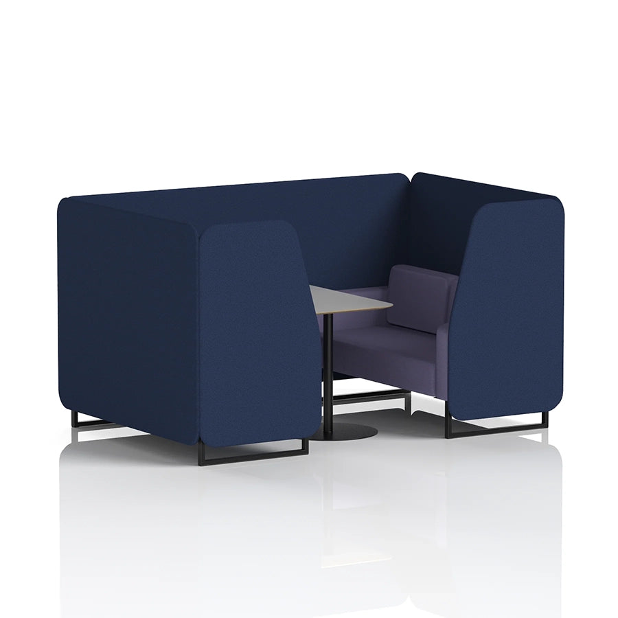 Brixworth Booth in Two Tone - 4 Seater with Grey Table