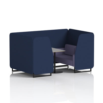 Brixworth Booth in Two Tone - 4 Seater with Grey Table