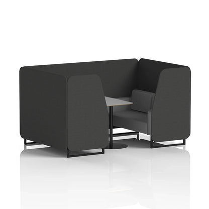 Brixworth Booth in Two Tone - 4 Seater with Grey Table