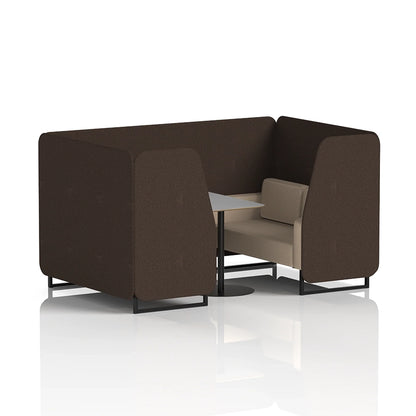 Brixworth Booth in Two Tone - 4 Seater with Grey Table