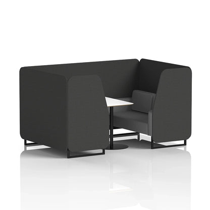 Brixworth Booth in Two Tone - 4 Seater with White Table