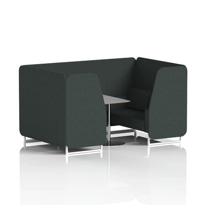 Brixworth Booth in Single Tone - 4 Seater with Grey Table