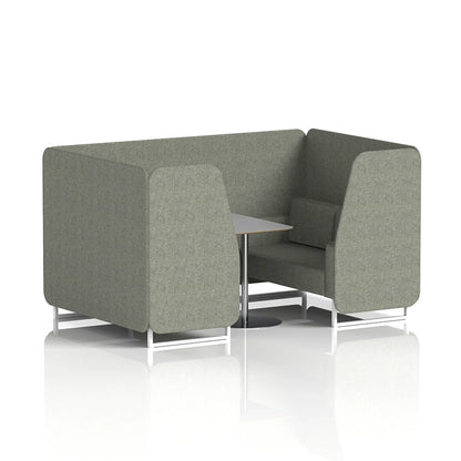 Brixworth Booth in Single Tone - 4 Seater with Grey Table