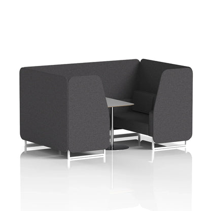 Brixworth Booth in Single Tone - 4 Seater with Grey Table