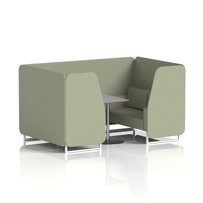 Brixworth Booth in Single Tone - 4 Seater with Grey Table