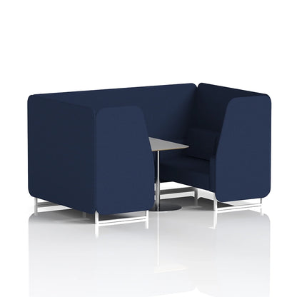 Brixworth Booth in Single Tone - 4 Seater with Grey Table