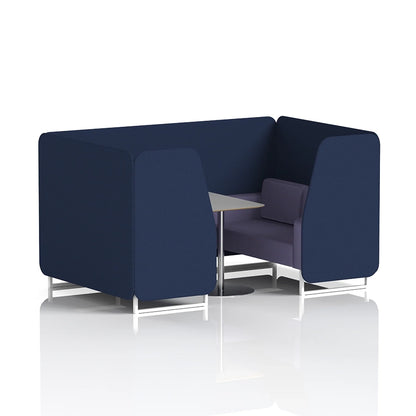 Brixworth Booth in Two Tone - 4 Seater with Grey Table