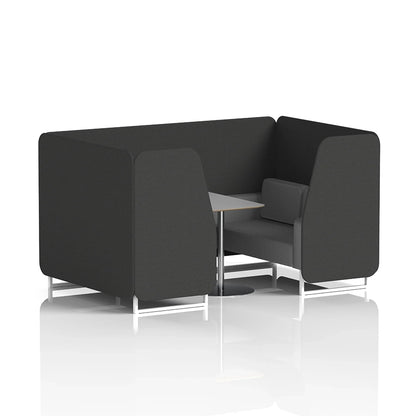 Brixworth Booth in Two Tone - 4 Seater with Grey Table