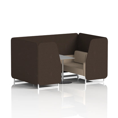 Brixworth Booth in Two Tone - 4 Seater with Grey Table