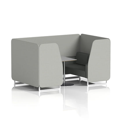 Brixworth Booth in Two Tone - 4 Seater with Grey Table