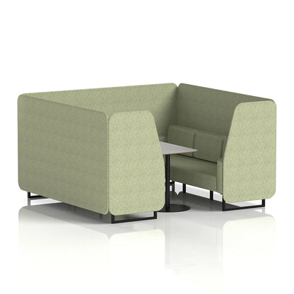 Brixworth Booth in Single Tone - 6 Seater with Grey Table