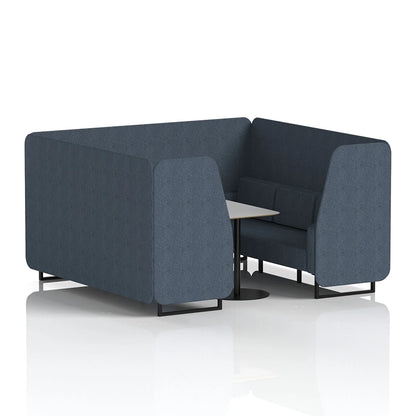 Brixworth Booth in Single Tone - 6 Seater with Grey Table