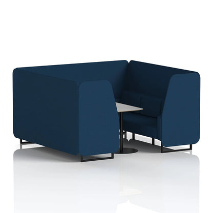 Brixworth Booth in Single Tone - 6 Seater with Grey Table
